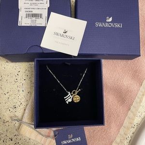 Swarovski crystal Virgo pendant necklace. Comes w/everything shown.